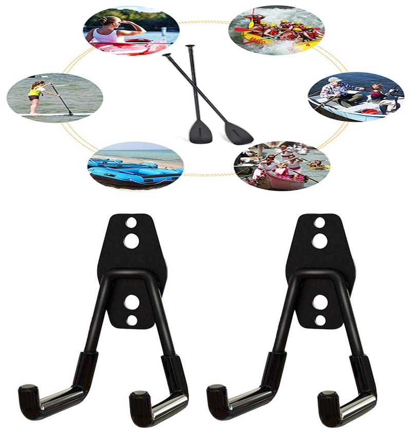 Todefrgu Kayak Oars Holds Rack, Paddle Mount Hanger, Wall Mounts for Oar Hangers, Perfect for Display & Storage, Garage, Dock or Shed, NO Paddle - 2-Pcs - Image 2
